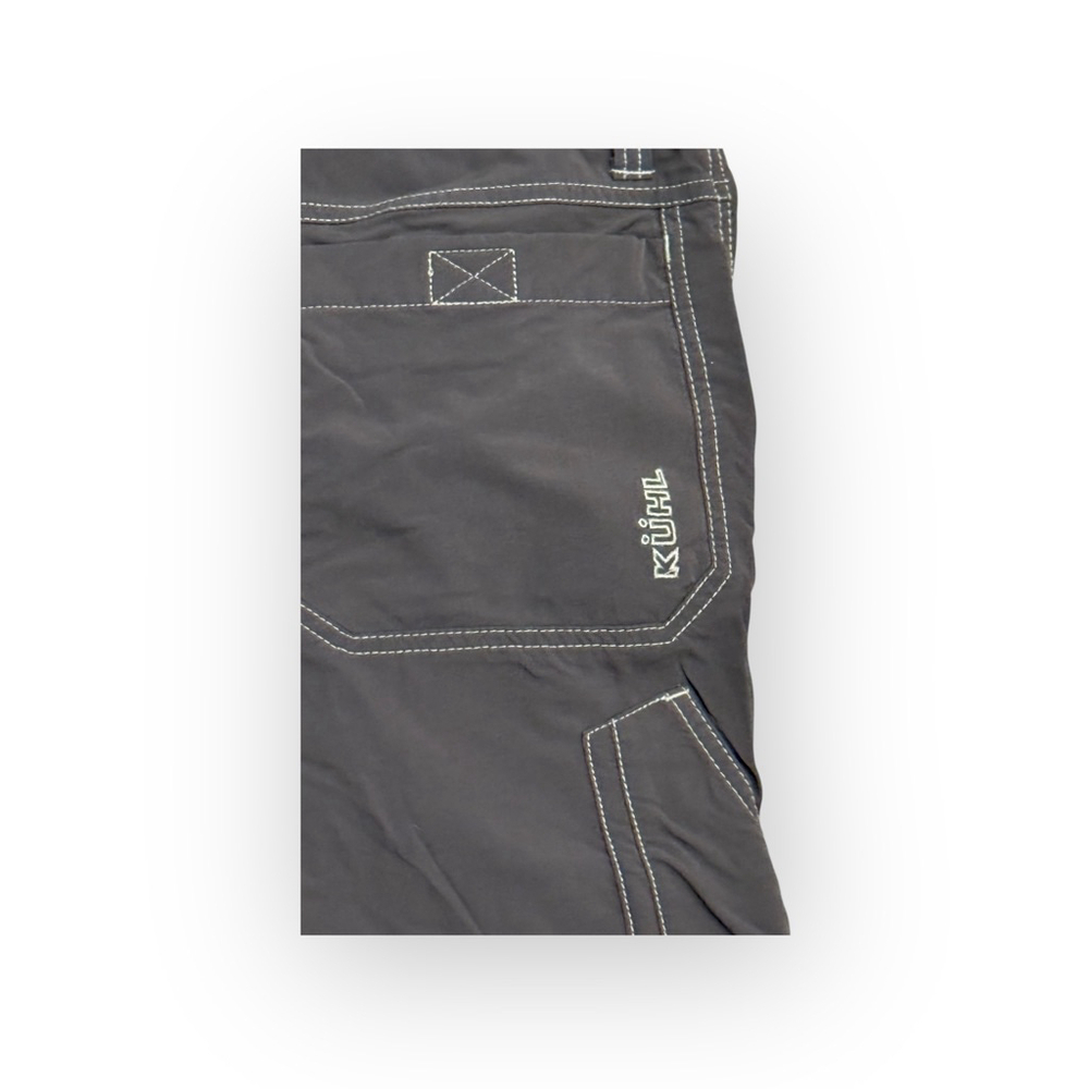 KÜHL Mens Renegade Dark Grey Active Shorts Contrast Stitching Sz 34​ - Picture 9 of 10